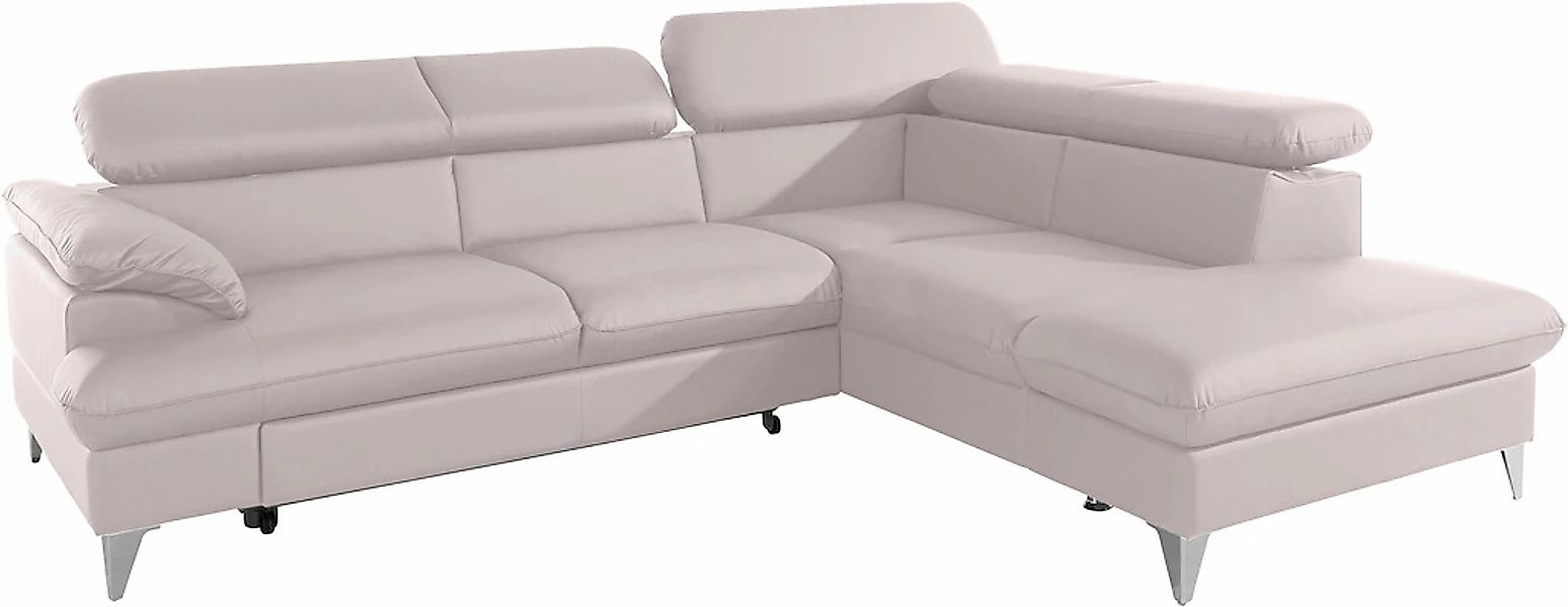 COTTA Ecksofa "Caluso L-Form", mit Kopfteilverstellung, wahlweise mit Bettf günstig online kaufen