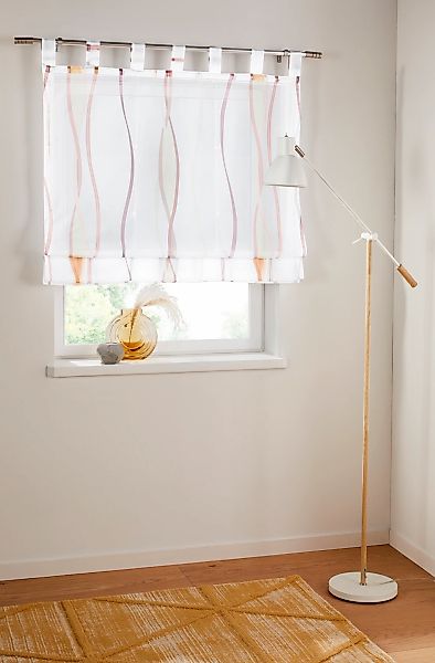 OTTO home Raffrollo "Dimona" mit Schlaufen Transparent, Voile, Polyester günstig online kaufen