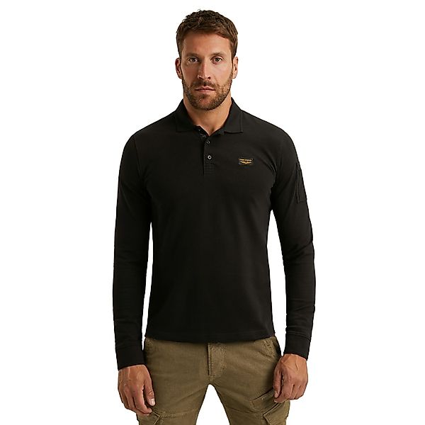PME Legend Herren Poloshirt LONG SLEEVE POLO AMERICAN CLASSIC - Regular Fit günstig online kaufen