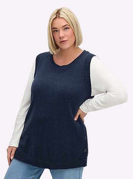 Sheego Pullunder Pullunder Ärmellos Jersey günstig online kaufen