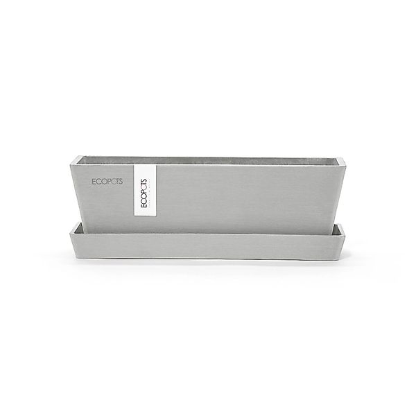 ECOPOTS Balkonkasten Bruges Mini 25 Weißgrau, günstig online kaufen