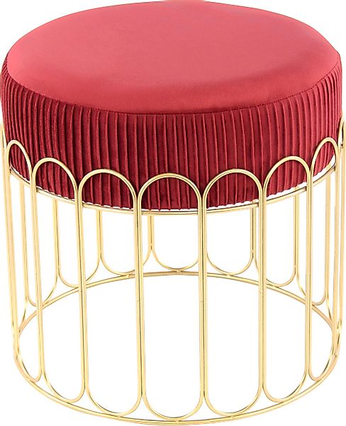 Kayoom Sitzhocker "Hocker Cleopatra 425, Design-Hocker Sitzfläche weich gep günstig online kaufen