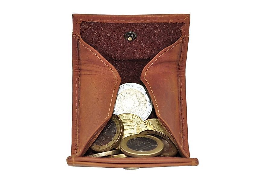 Benthill Mini Geldbörse Leder Münzbörse Slim Wallet Schlanke Minibörse Münz günstig online kaufen