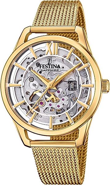 Festina Automatikuhr Automatik F20629/1, Armbanduhr, Damenuhr, mechanische günstig online kaufen