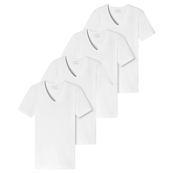 Schiesser T-Shirt V-Ausschnitt, kurzarm, im 4er günstig online kaufen