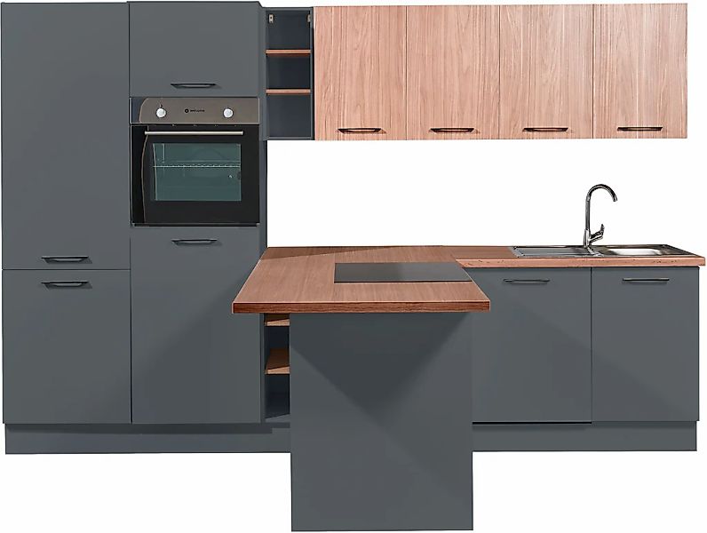 BASIC by Balculina Küchenzeile "Girona B/H/T 325x211x200 cm" Breite 325cm, günstig online kaufen