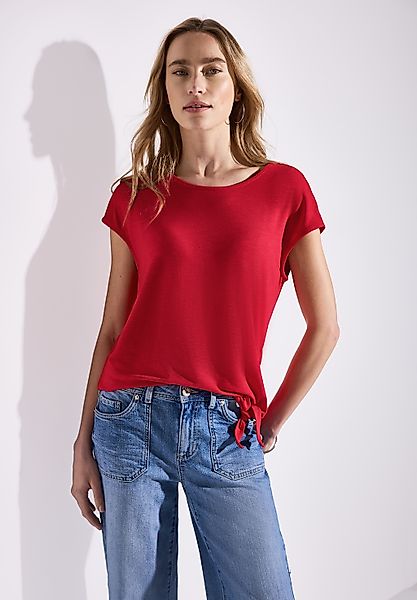 STREET ONE T-Shirt, mit Knotendetail günstig online kaufen