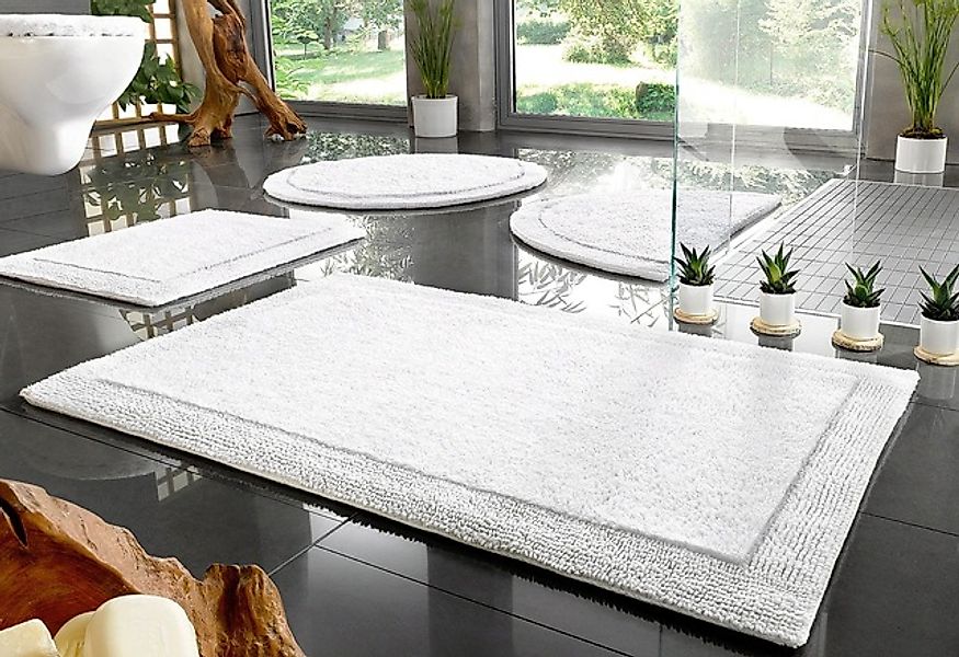 my home Badematte »Kapra, Badvorleger, Badezimmer Teppich«, beidseitig nutz günstig online kaufen