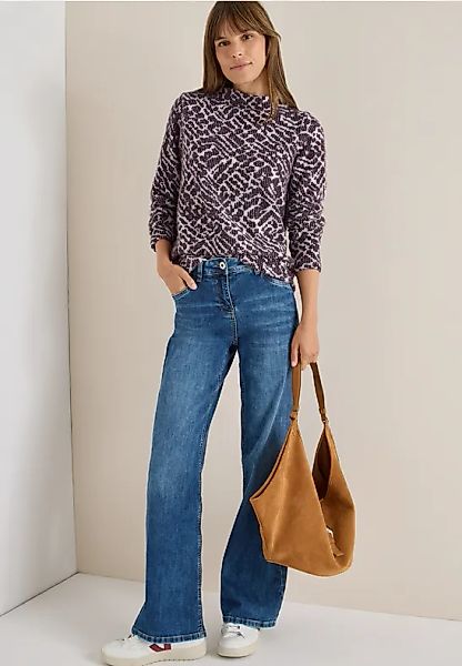 CECIL Federgarn Jacquard Shirt günstig online kaufen