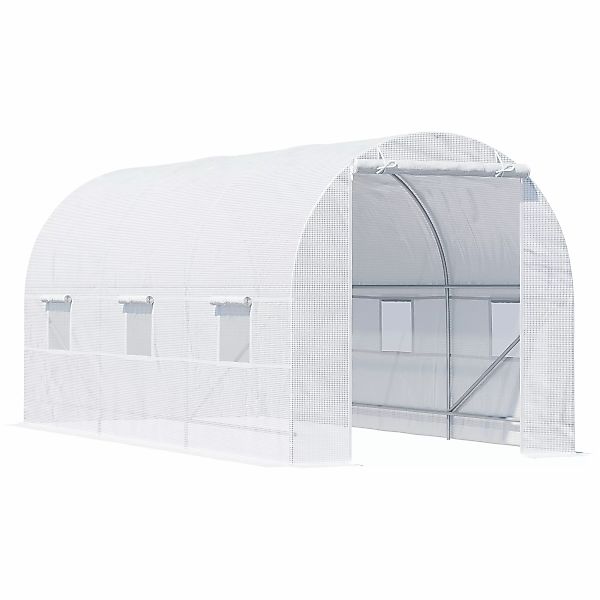 Outsunny Gewächshaus 2 x 4 m, stabiles Foliengewächshaus, Gewächshausfolie günstig online kaufen