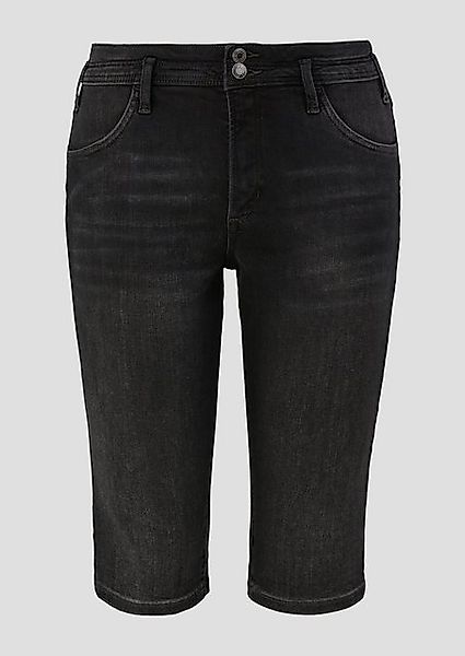 s.Oliver Stoffhose Bermuda / Slim Leg / Mid Rise / mit Gürtelschlaufen günstig online kaufen