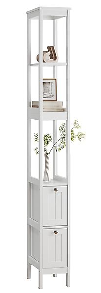 Yorbay Hochschrank Badkommode, Badezimmerschrank mit 3 günstig online kaufen