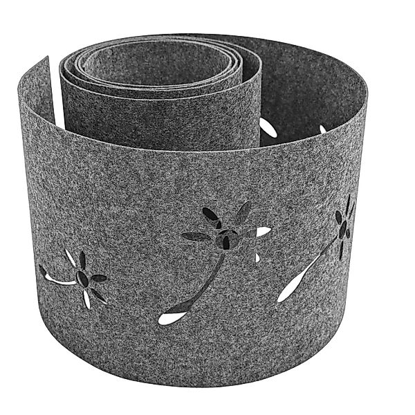 zaunzu Sichtschutz Design Vlies Dekor Pusteblume Einzelstreifen Hellgrau 2, günstig online kaufen