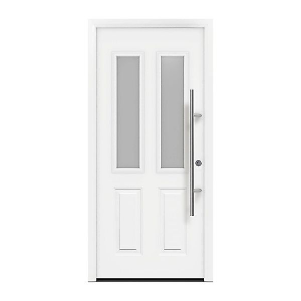 EcoStar Haustür Isopro Secur IPS 410S Verkehrsweiß 110 cm x 210 cm DIN R günstig online kaufen