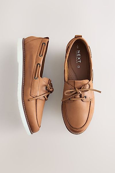Next Forever Comfort® Leder-Bootsschuhe mit Schnürung günstig online kaufen