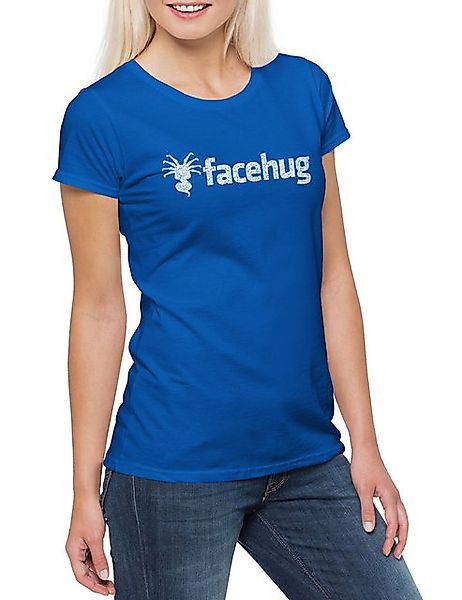 Urban Backwoods Print-Shirt Facehug Damen T-Shirt Ripley Prometheus Alien N günstig online kaufen