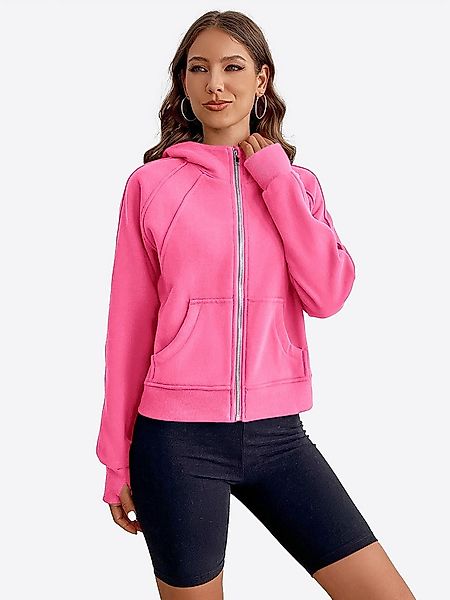 Imily Bela Sweatshirt Damen Kapuzen pullover mit Reißverschluss (Packung, 1 günstig online kaufen