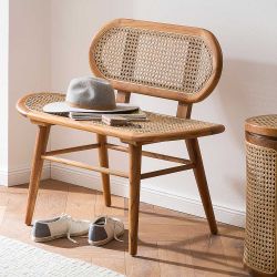 Sitzbank Küchenbank aus Rattan und Teak Massivholz günstig online kaufen