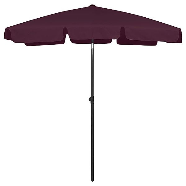 furnicato Sonnenschirm Strandschirm Bordeauxrot 180x120 cm günstig online kaufen