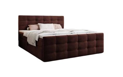 Luxusbetten24 Boxspringbett Luxor Samt, mit Stauraum günstig online kaufen