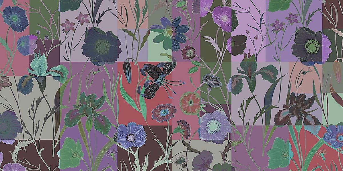 living walls Fototapete "Walls by Patel Floral Patch 1" glatt Vlies, Wand, günstig online kaufen