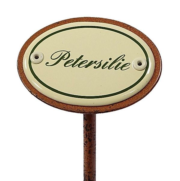 Linoows Gartenstecker Kräuterschild Petersilie, Garten Kräuterstecker günstig online kaufen