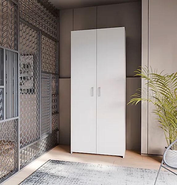 FORTE Kleiderschrank "Econobox" Drehtürenschrank, zeitloses Design mit aluf günstig online kaufen