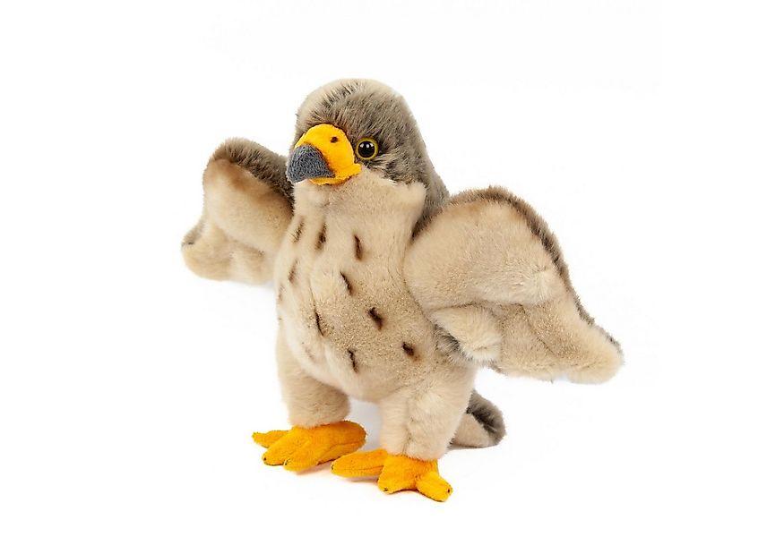 Teddys Rothenburg Kuscheltier Falke braun stehend 27 cm Plüschfalke Stoffti günstig online kaufen