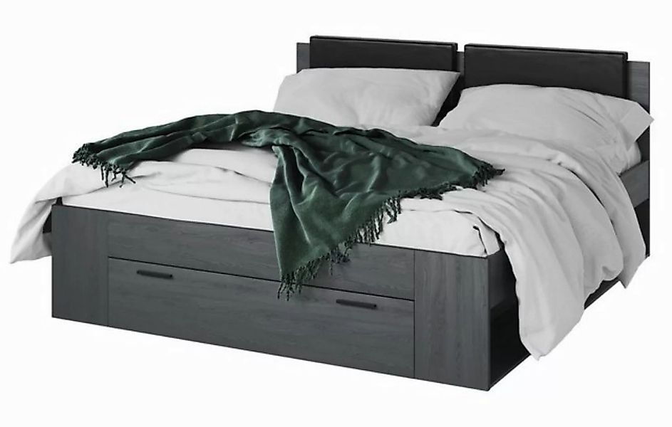 Helvetia Stauraumbett Granada (Granada, 1-tlg., Bett), 180x200cm Carbon Eic günstig online kaufen