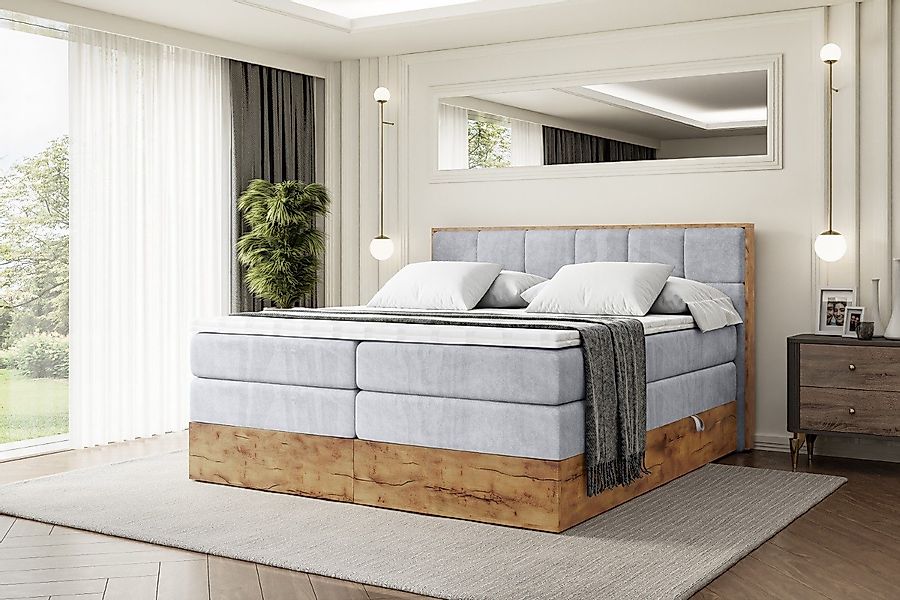 ALTDECOR Boxspringbett LOLLI7 KING (Multipocket-Matratze H4, günstig online kaufen