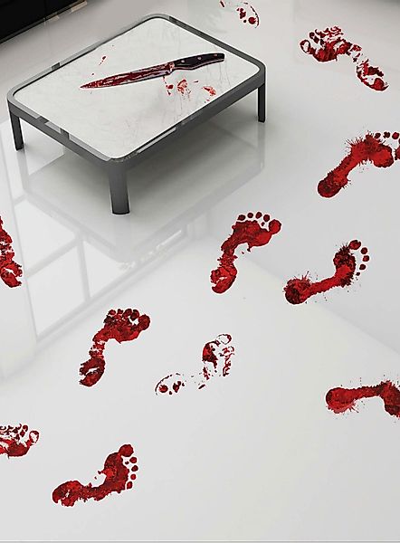 Metamorph Dekoobjekt Blutige Fußabdrücke Aufkleber - günstig online kaufen