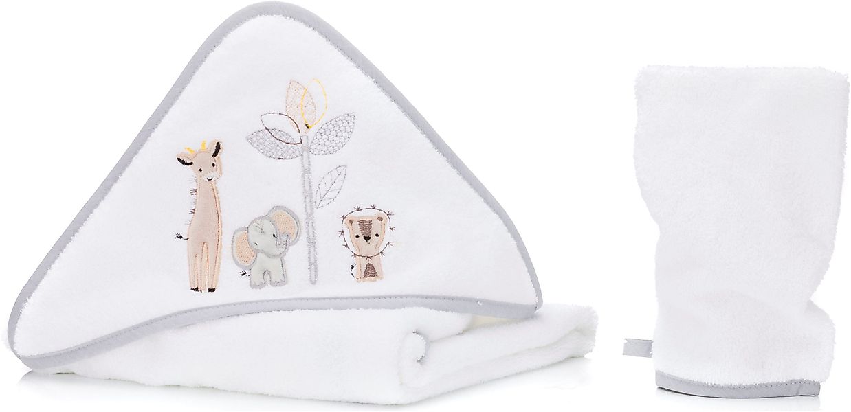 Fillikid Kapuzenhandtuch Set, Safari, (Set, 2-St) günstig online kaufen