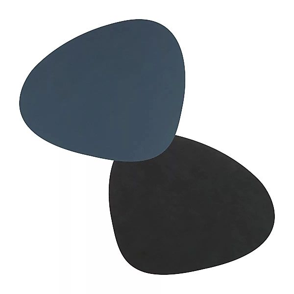LIND DNA Tischsets DOUBLE NUPO Tischset Curve dark blue/black günstig online kaufen