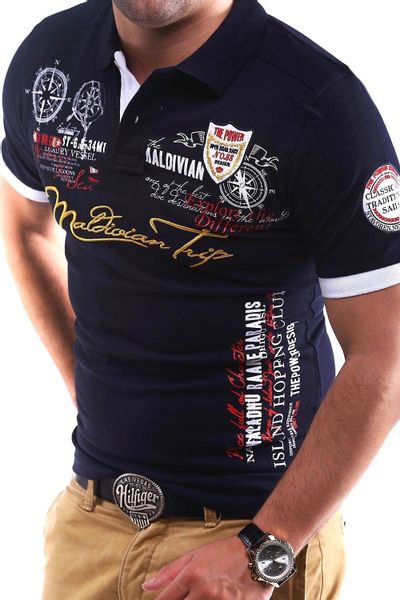 behype Poloshirt "TRIP" in Piqué-Qualität günstig online kaufen