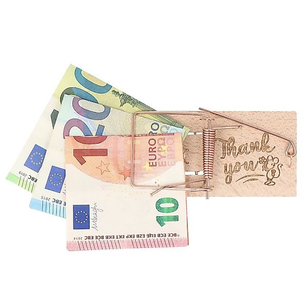 Spruchreif® Spardose Mausefalle Geldgeschenk · Mausefalle günstig online kaufen