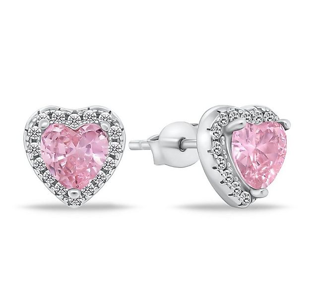 Brilio Silver Ohrring-Set Romantische Silberohrringe mit Zirkonen Herzen EA günstig online kaufen