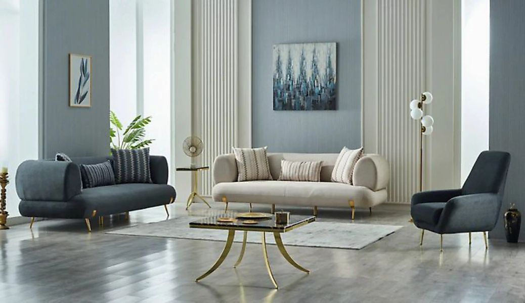Villa Möbel Polstergarnitur Monet, (Set, 3-tlg), Hand Made Quality, pflegel günstig online kaufen