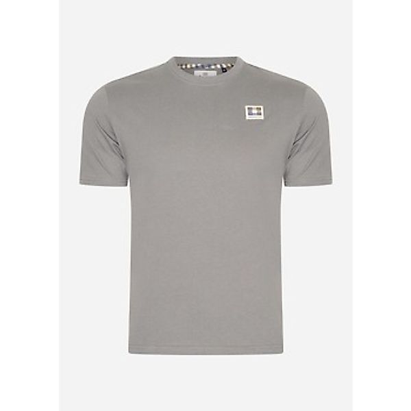 Aquascutum  T-Shirts & Poloshirts Active club check patch t-shirt - charcoa günstig online kaufen