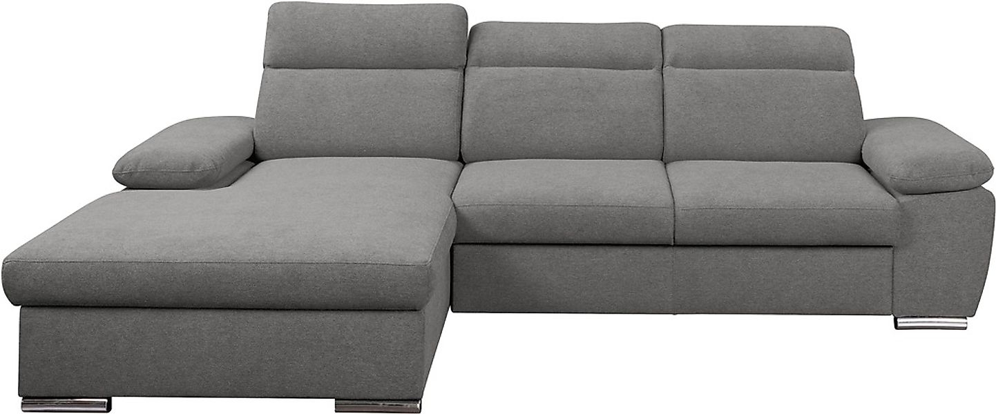 WERK2 Ecksofa "Palma modernes Schlafsofa mit Bettkasten, L-Form, B/T 282/18 günstig online kaufen