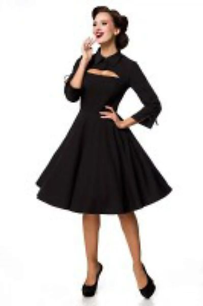 Schwarzes Kleid mit Bolero günstig online kaufen