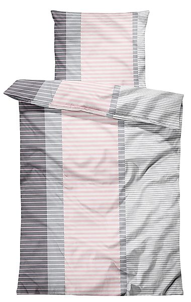One Home Bettwäsche Streifen, Mikrofaser, 4 günstig online kaufen