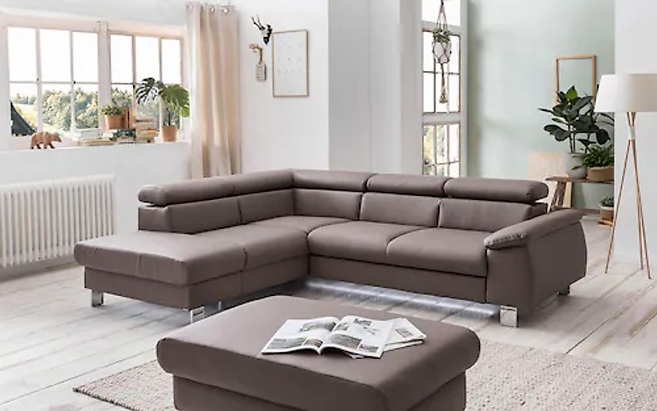COTTA Polstergarnitur »Komaris L-Form«, (Set), Set bestehend aus: Ecksofa m günstig online kaufen