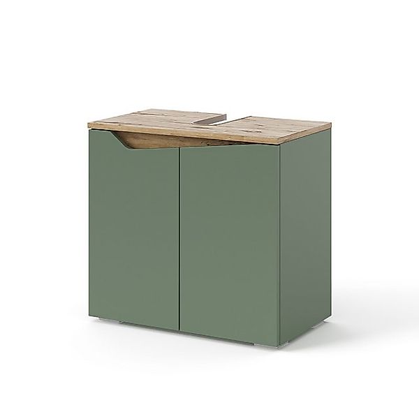 Vicco Waschbeckenunterschrank Marelle Grün/Anthrazit 60 x 58 cm mit 2 Türen günstig online kaufen