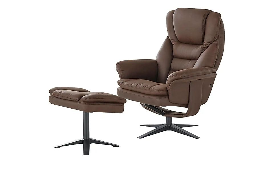 uno Drehsessel mit Hocker  Henry ¦ creme Polstermöbel > Sessel > Relaxsesse günstig online kaufen