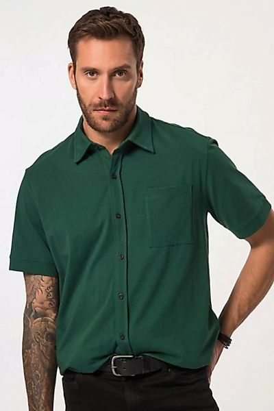 JP1880 Kurzarmhemd Jersey-Hemd Halbarm Rücken-Print Kentkragen günstig online kaufen