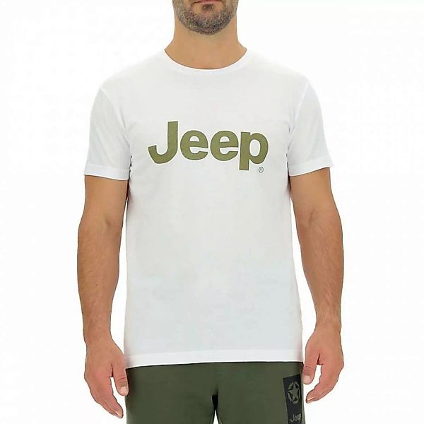 Jeep O102054w531 Kurzärmeliges T-shirt L White / Moss günstig online kaufen
