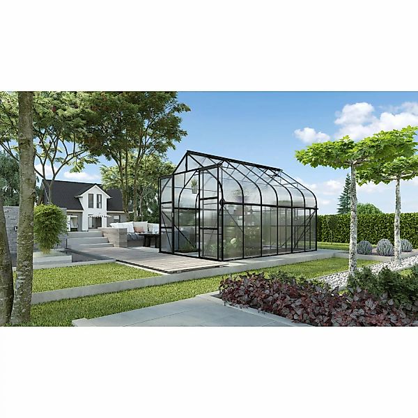 Vitavia Gewächshaus Diana 9900 Schwarz 9,9 m² inkl. Fundament günstig online kaufen