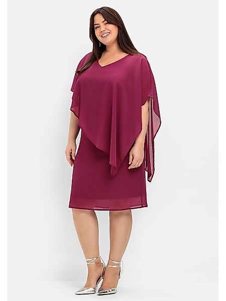 Sheego Cocktailkleid Große Größen mit asymetrischem günstig online kaufen