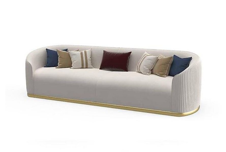 Xlmoebel 3-Sitzer Dreisitzer Polstersofa in modernem Luxus-Design mit weiße günstig online kaufen