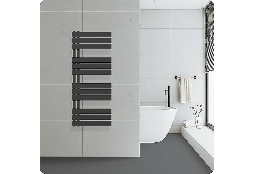 Belrad Badheizkörper mit Seitenpaneelen 120-180 cm, 500-600 mm, Weiß oder S günstig online kaufen